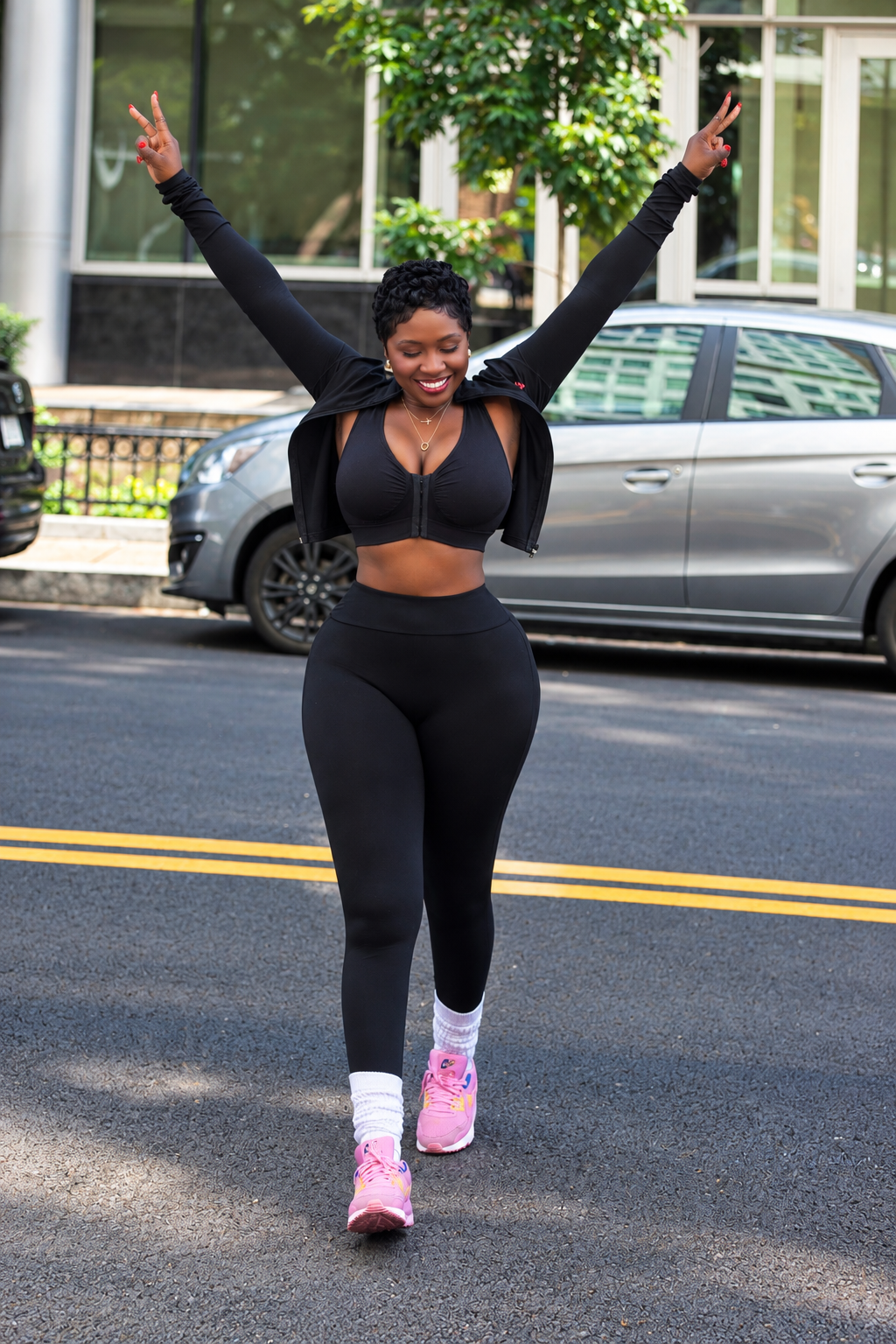 Clock It Two Piece Active Wear - Image 2