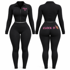 Clock It Two Piece Active Wear