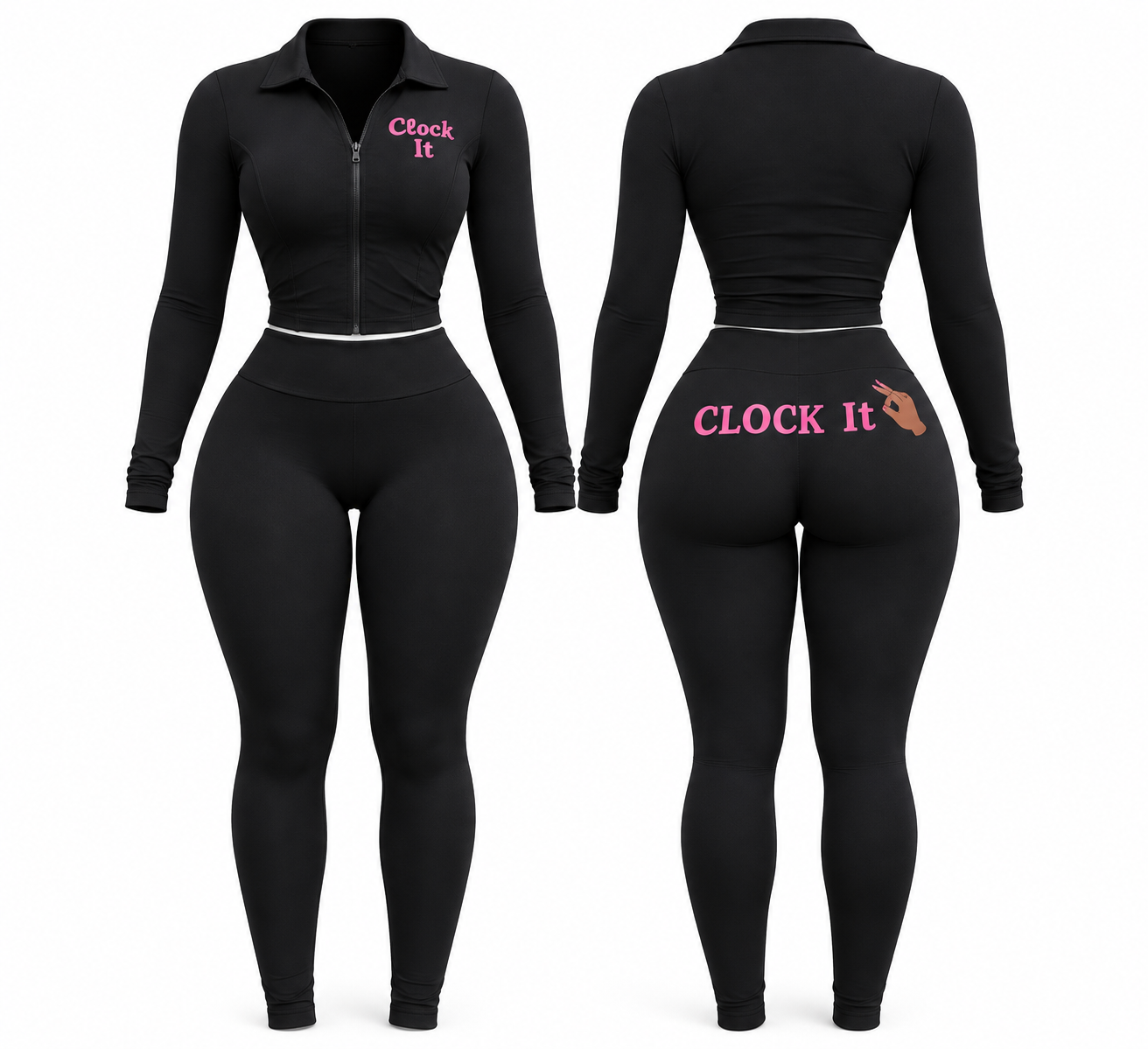 Clock It Two Piece Active Wear